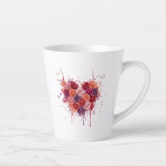 Bloemen Latte Mok (Rechts)