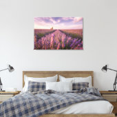 Bloemen | Lavender Southern France Canvas Afdruk (Insitu (Slaapkamer))
