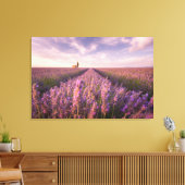 Bloemen | Lavender Southern France Canvas Afdruk (Insitu (Woonkamer))