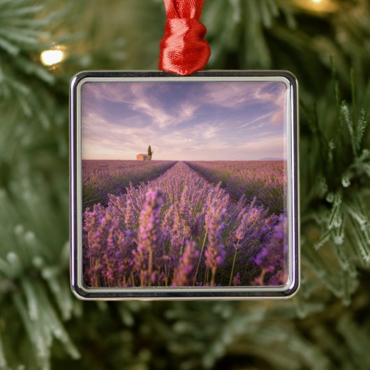 Bloemen | Lavender Southern France Metalen Ornament (Boom)