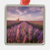 Bloemen | Lavender Southern France Metalen Ornament (Voorkant)