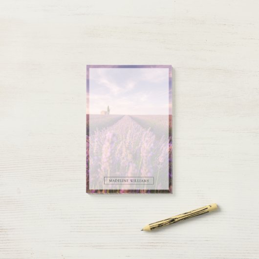 Bloemen | Lavender Southern France Post-it® Notes (Op bureau)