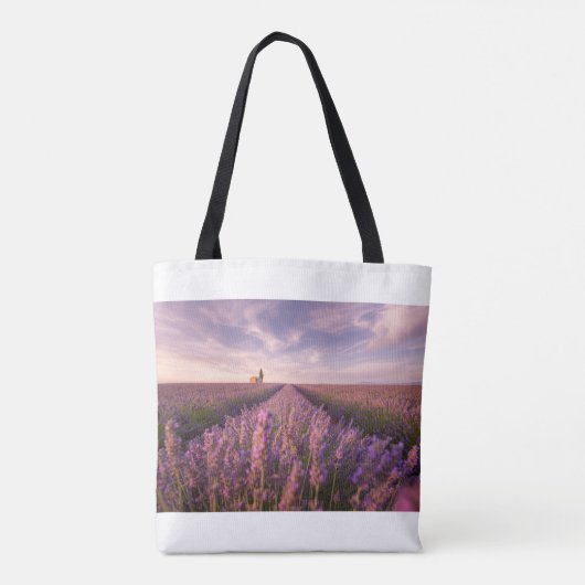 Bloemen | Lavender Southern France Tote Bag (Achterkant)