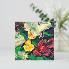 Bloemen Le Matin Feestdagenkaart
