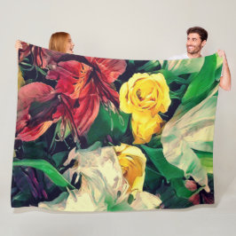Bloemen Le Matin Fleece Deken