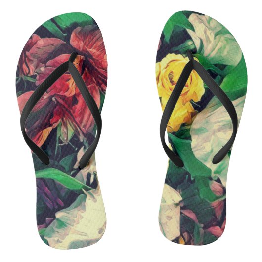 Bloemen Le Matin Teenslippers (Voetbed)