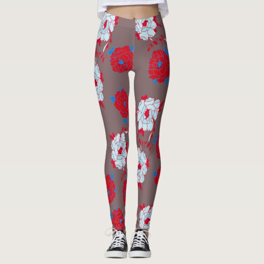 bloemen leggings (Voorkant)