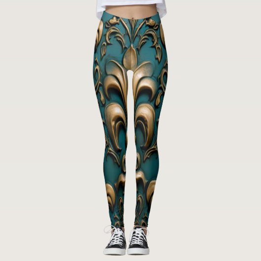 bloemen Leggings (Voorkant)