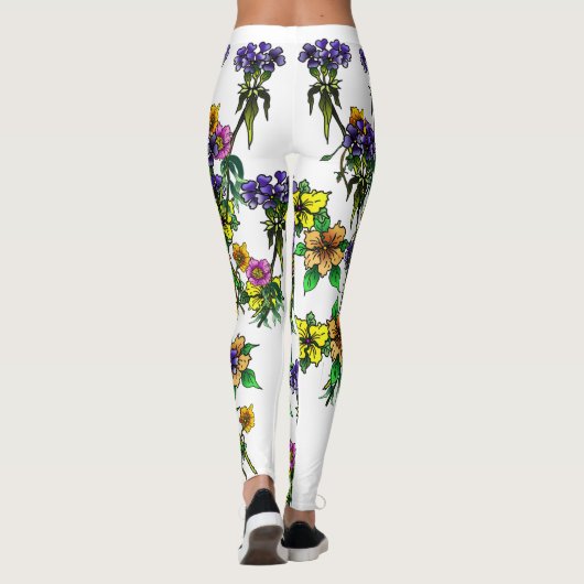 Bloemen Leggings (Achterkant)