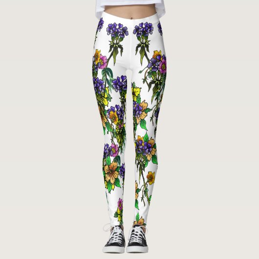 Bloemen Leggings (Voorkant)