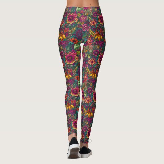  Bloemen Leggings -  (Achterkant)