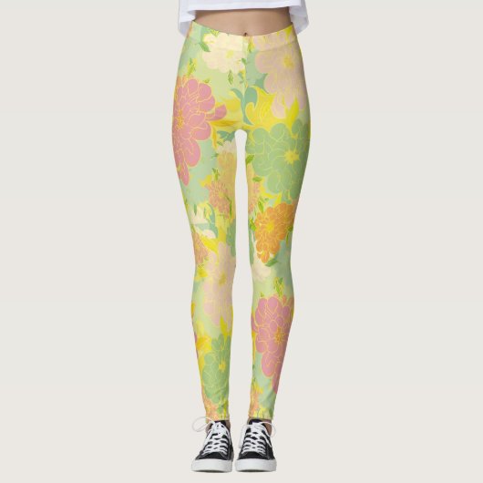 Bloemen Leggings (Voorkant)