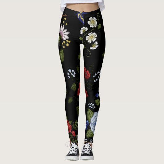 Bloemen Leggings (Voorkant)