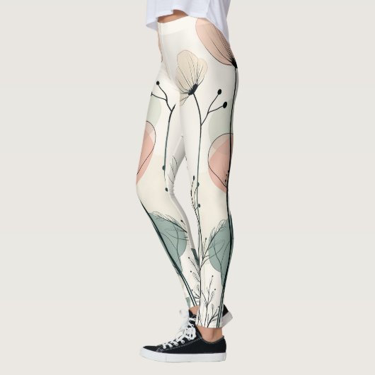 Bloemen Leggings - Moederdag ontwerp 1 (Links)