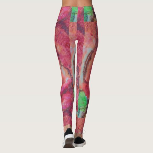 BLOEMEN LEGGINGS VAN DE KUNSTENAAR PAULA REILLY. (Achterkant)