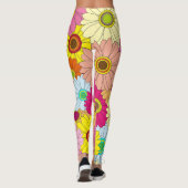 Bloemen Leggings voor vrouwen (Achterkant)