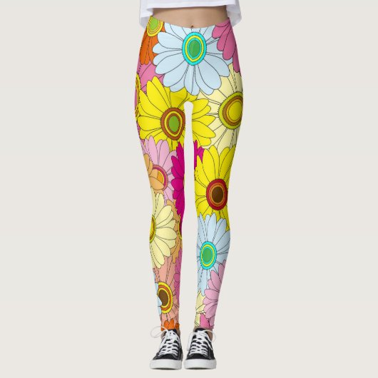 Bloemen Leggings voor vrouwen (Voorkant)