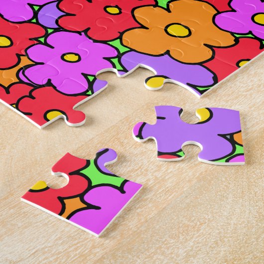  bloemen legpuzzel (Zijkant)