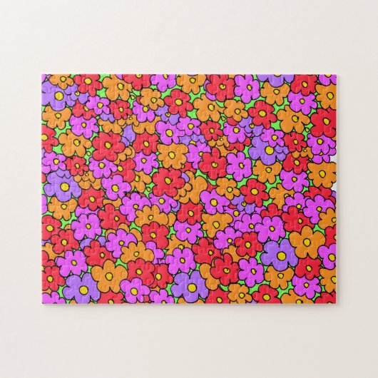  bloemen legpuzzel (Horizontaal)