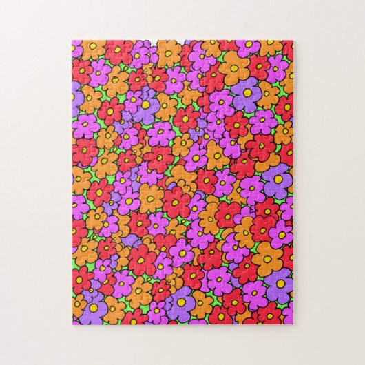  bloemen legpuzzel (Verticaal)