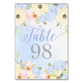 Bloemen  lente aangepaste bruiloft kaart (Achterkant)