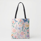 Bloemen Lente Bloeit Roze Meisjes Trip Tote Bag (Voorkant)