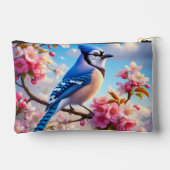 Bloemen/lente Blue Jay kunst Etui (Achterkant)