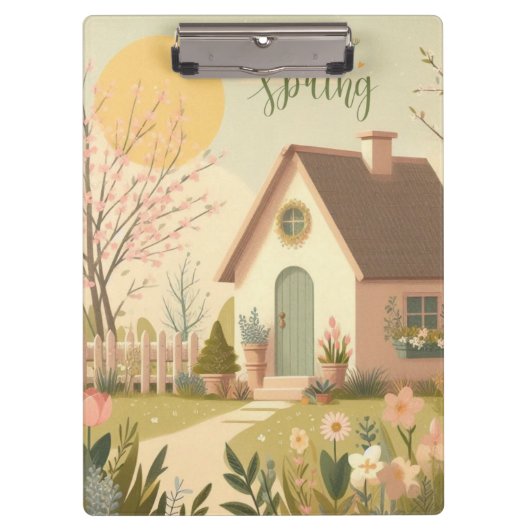 Bloemen/lente cottage klembord (Voorkant)
