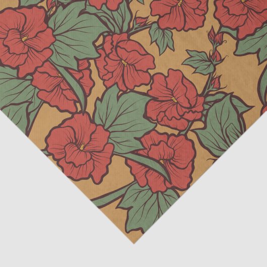  Bloemen Lente- en Zomerpatroon Tissuepapier (Detail)