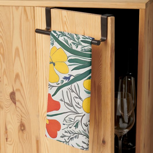 Bloemen Lente Inspiratie Theedoek (Derde Gevouwen)