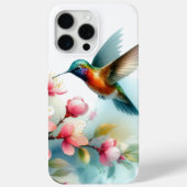 Bloemen/lente kolibrie kunstwerk Case-Mate iPhone case (Achterkant)