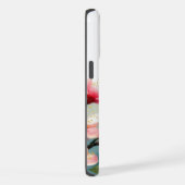 Bloemen/lente kolibrie kunstwerk iPhone hoesje (Rechterkant)