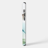 Bloemen/lente kolibrie kunstwerk iPhone hoesje (Linkerkant)