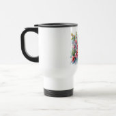 Bloemen/lente kolibrie kunstwerk reisbeker (Links)