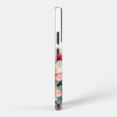 Bloemen/lente kolibrie kunstwerk samsung galaxy hoesje (Rechterkant)