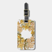 Bloemen Lente krans Bloem Roze Bloemen Art Bagagelabel (Voorkant verticaal)