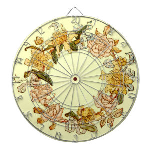 Bloemen Lente krans Bloem Roze Bloemen Art Dartbord