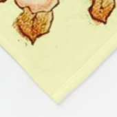 Bloemen Lente krans Bloem Roze Bloemen Art Fleece Deken (Hoek)