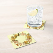 Bloemen Lente krans Bloem Roze Bloemen Art Kartonnen Onderzetters (Insitu)