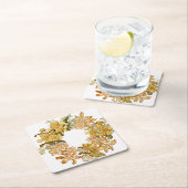 Bloemen Lente krans Bloem Roze Bloemen Art Kartonnen Onderzetters (Insitu)