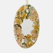 Bloemen Lente krans Bloem Roze Bloemen Art Keramisch Ornament (Rechts)