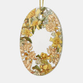 Bloemen Lente krans Bloem Roze Bloemen Art Keramisch Ornament (Links)