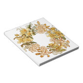 Bloemen Lente krans Bloem Roze Bloemen Art Notitieblok (Schuin)