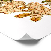 Bloemen Lente krans Bloem Roze Bloemen Art Poster (Hoek)