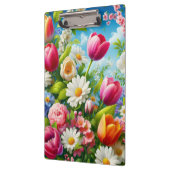 Bloemen/lente kunstwerk klembord (Links)