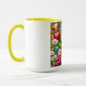 Bloemen/lente kunstwerk mok (Links)