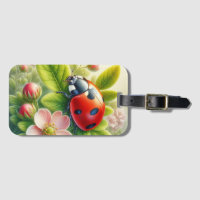 Bloemen/lente lieveheersbeestje artwork