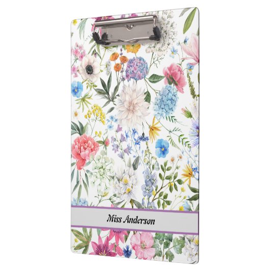 Bloemen  leraar klembord (Links)