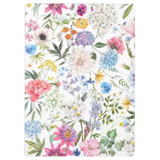 Bloemen leraar klembord (Achterkant)