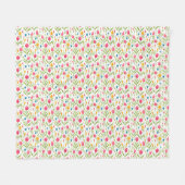 Bloemen leren ons geduld fleece deken (Voorkant (Horizontaal))